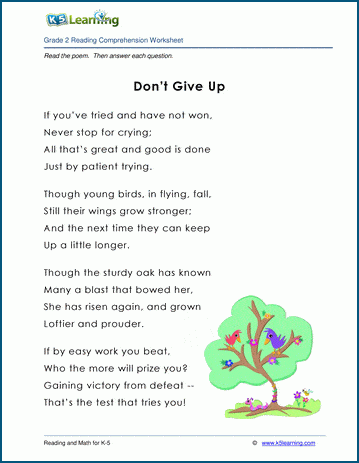 Don't Give Up - Grade 2 Children's Story | K5 Learning