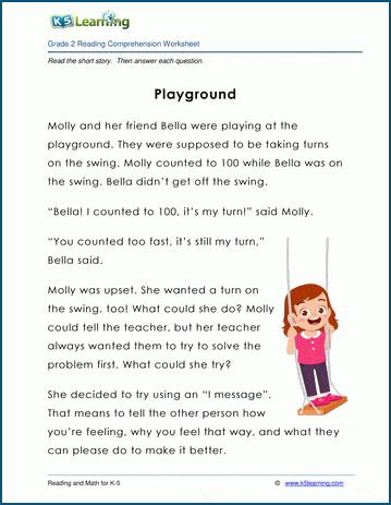 Playing Catch - Grade 2 Children's Story