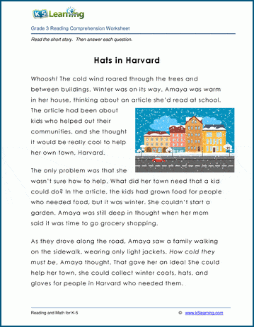 Hats in Harvard - Grade 3 Children's Story | K5 Learning