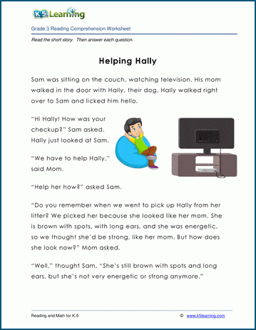Helping Hally - Grade 3 Children's Story | K5 Learning