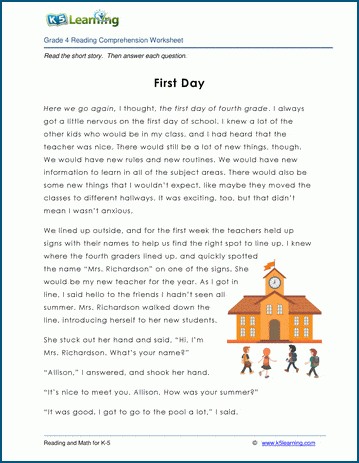 english short story for grade 4