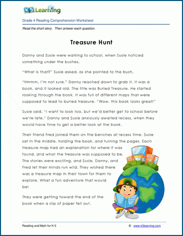 Grade 4 Children's Story - Treasure Hunt