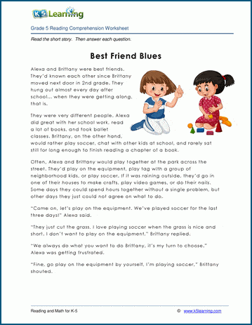 Having A Best Friend Story With Moral For Kids