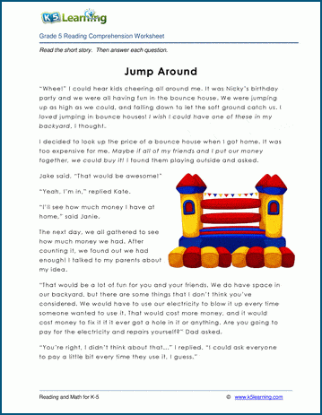 jump around grade 5 childrens story k5 learning