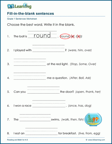 Cloze reading worksheet