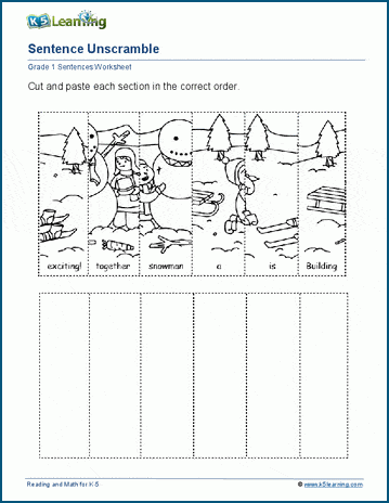 Grade 1 Reading Comprehension Worksheet