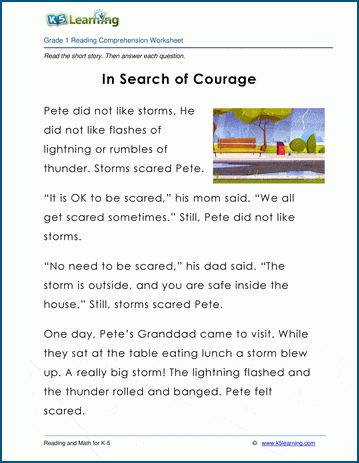 Courage Definition Worksheets