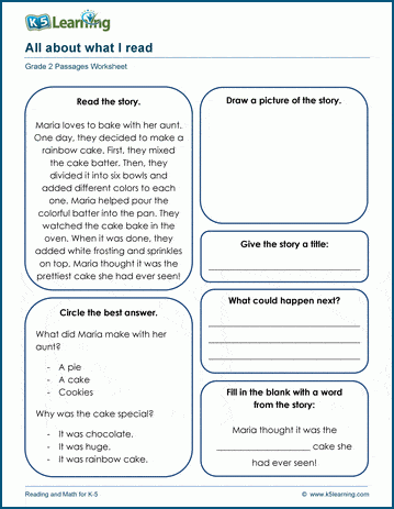 Paragraph recap worksheet