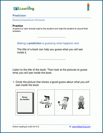 Prediction - Grade 2 Reading Comprehension Worksheets