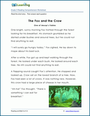 fox and crow fable