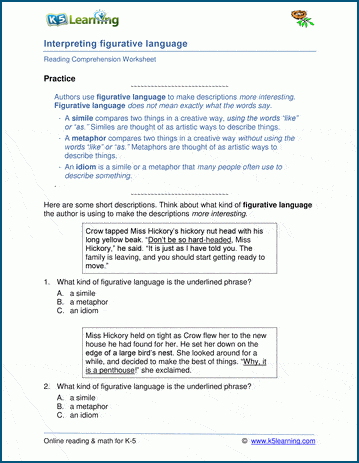 Grade 5 compare and contrast exercises