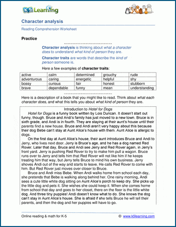 Grade 5 compare and contrast exercises