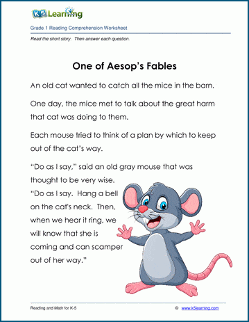 One of Aesop's Fables - Grade 1 Children's Fable | K5 Learning