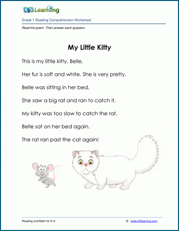 My Little Kitty - Grade 1 Children's Fable | K5 Learning