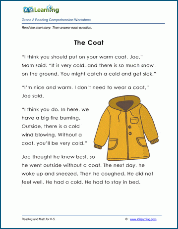 the coat grade 2 children s fable k5 learning