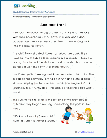 In Their Own Words - Grade 3 Children's Story