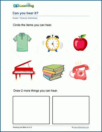 can you sense it worksheet k5 learning