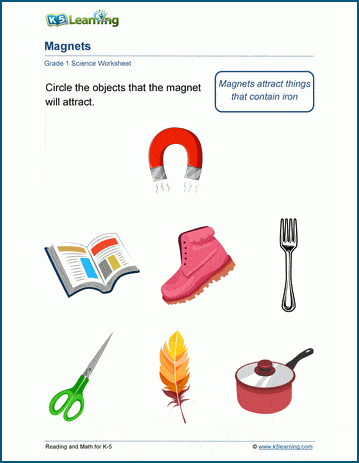 Types of magnets deals worksheet