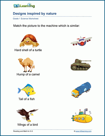 nature and machines worksheet k5 learning