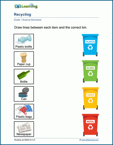 science worksheets for grade 1 students k5 learning