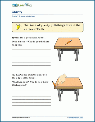 forces motion worksheets k5 learning