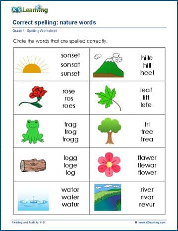 Pick the right word | K5 Learning