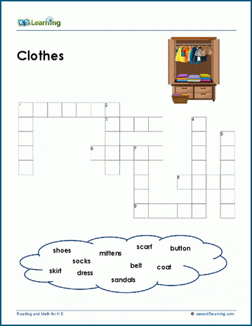 Summer Spelling: Clothing worksheet - The Mum Educates