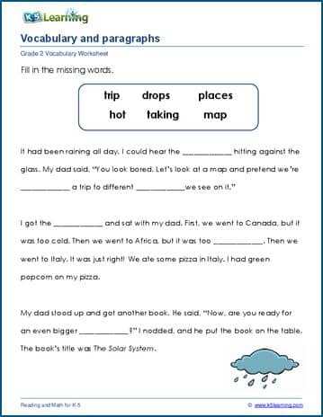 Essay Vocabulary Worksheet Telegraph