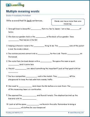 Finding Word Meaning In Context - Prove Your Thinking Worksheet