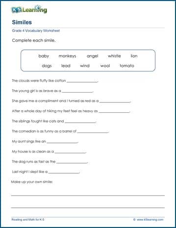 Figures of Speech Exercises