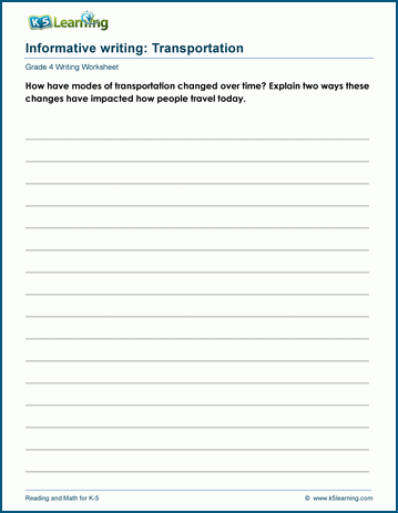 informative essay prompts for 4th grade